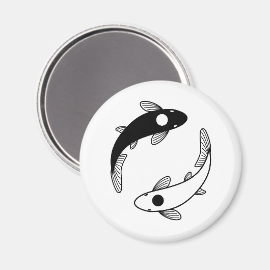 Yin Yang Koi Fish Magneet (Voorkant / Achterkant)