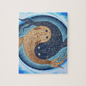 Yin Yang Koi Fish Mandala Legpuzzel (Verticaal)
