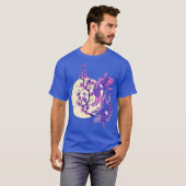 YIN YANG KOI FISH MET CHERRY BLOSSOM T-SHIRT (Voorkant volledig)