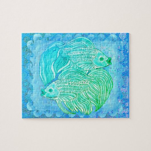 Yin Yang Koi Fish Puzzle Legpuzzel (Horizontaal)