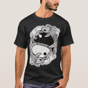 Yin Yang Koi Fish Sybol Japanse Aziatische stijl T-shirt