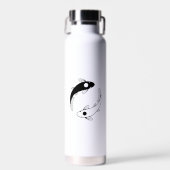 Yin Yang Koi Fish Waterfles (Voorkant)