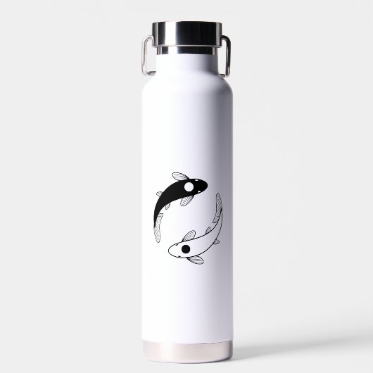 Yin Yang Koi Fish Waterfles (Voorkant)