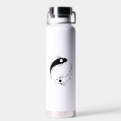 Yin Yang Koi Fish Waterfles (Achterkant)