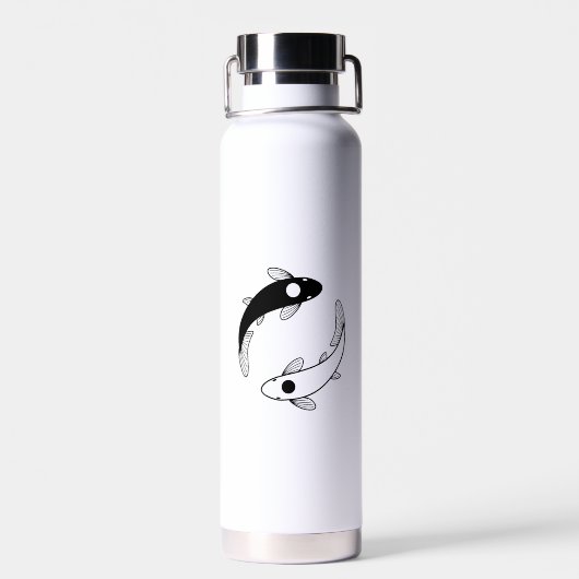 Yin Yang Koi Fish Waterfles (Achterkant)
