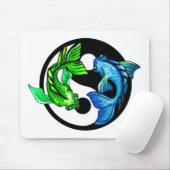 Yin-Yang Koi-ontwerp Muismat (Met muis)