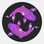 Yin Yang Koi stickers (Voorkant)