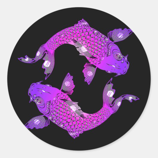 Yin Yang Koi stickers (Voorkant)
