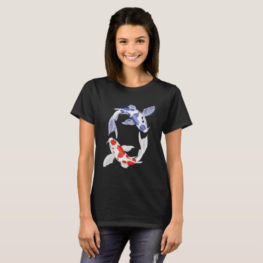 Yin Yang Koi T-shirt (Voorkant volledig)