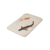 Yin Yang Koi viert in oosterse stijl Badmat (Gekanteld)
