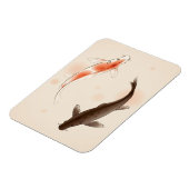 Yin Yang Koi viert in oosterse stijl Magneet (Linkerzijde)