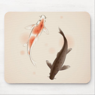 Yin Yang Koi viert in oosterse stijl Muismat