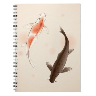 Yin Yang Koi viert in oosterse stijl Notitieboek