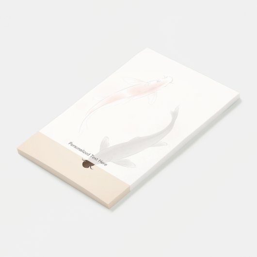 Yin Yang Koi viert in oosterse stijl Post-it® Notes (Schuin)