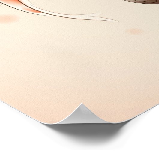 Yin Yang Koi viert in oosterse stijl Poster (Hoek)