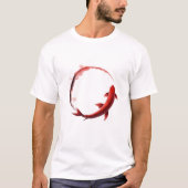 Yin-Yang Koi Vis Balans T-Shirt (Voorkant)