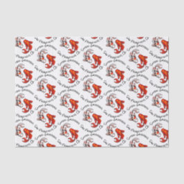 Yin Yang Koi Vis Botanische Tuin Bedrijf Logo Tissuepapier
