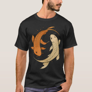 Yin Yang Koi Vis Harmonie Illustratie T-shirt
