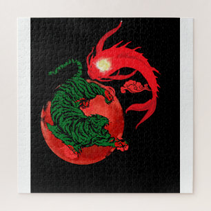 yin yang koi vis japanese kunststijl balans legpuzzel