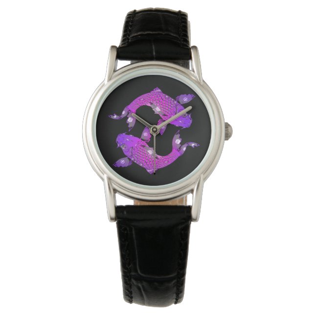 Yin Yang Koi Watch Horloge (Voorkant)
