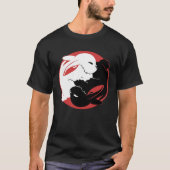 Yin Yang Konijnen Chinees Nieuwjaar Konijn Maan T-shirt (Voorkant)