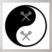 Yin Yang Lacrosse Poster (Voorkant)