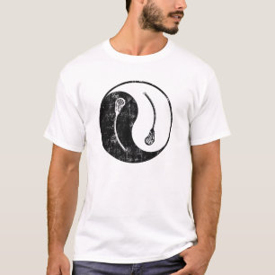 Yin Yang Lacrosse -  stijl T-shirt