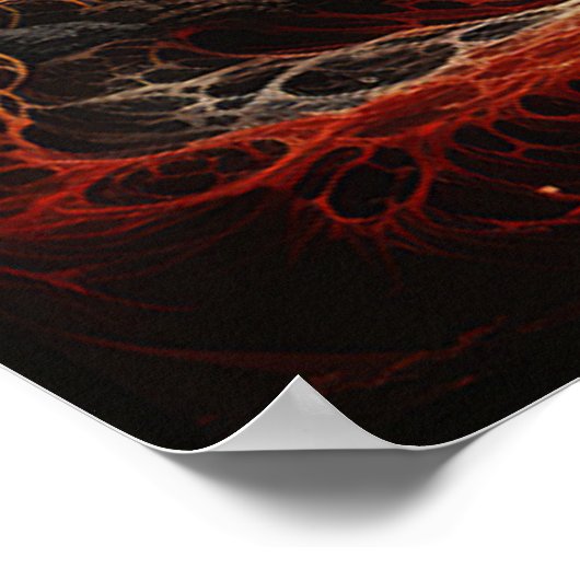 Yin Yang Landschapsgolven Poster (Hoek)