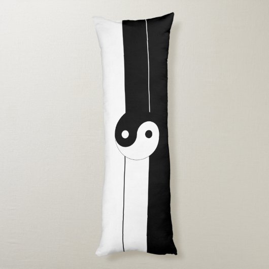 Yin yang lichaamskussen (Achterkant (Verticaal))