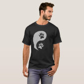 Yin Yang Lion Paw Lion Predatory Cat Afrika T-shirt (Voorkant volledig)