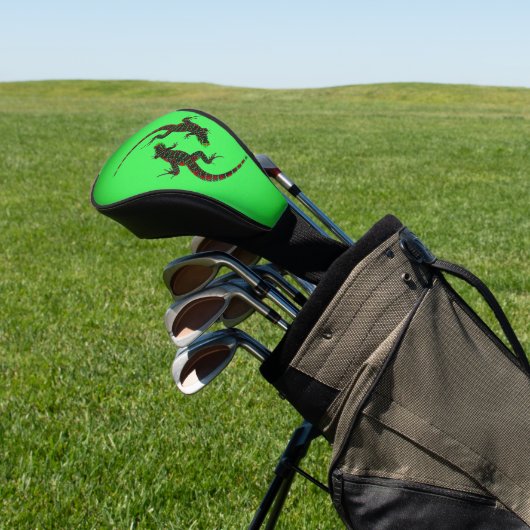 Yin Yang Lizards Golfheadcover (Insitu)