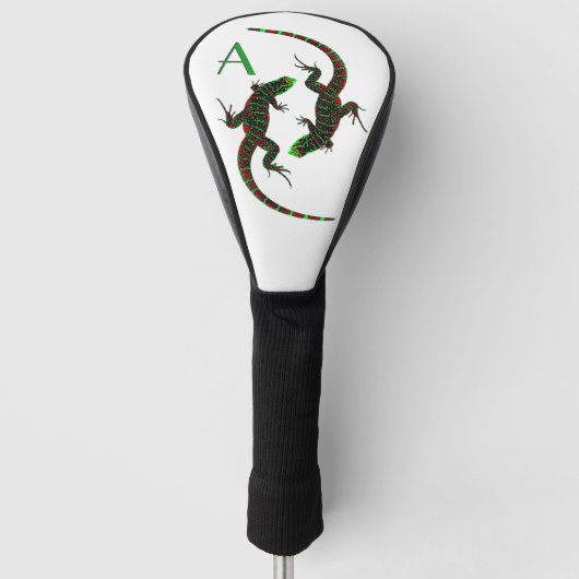 Yin Yang Lizards Initiaal Golfheadcover (Voorkant)