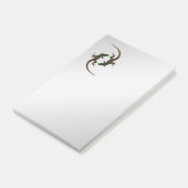 Yin Yang Lizards Silver Post-it® Notes (Schuin)