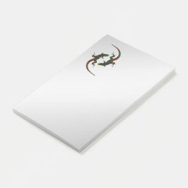 Yin Yang Lizards Silver Post-it® Notes