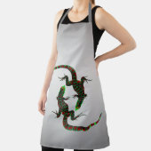 Yin Yang Lizards Silver Schort (Insitu)