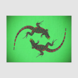 Yin Yang Lizards Tissuepapier