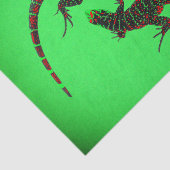 Yin Yang Lizards Tissuepapier (Detail)