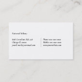 Yin Yang Logo Visitekaartje (Achterkant)