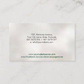 Yin Yang Lotus Acupunctuur Naald Visitekaartje (Achterkant)