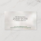 Yin Yang Lotus Acupunctuur Naald Visitekaartje (Achterkant)