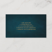 Yin Yang Lotus flower - goudschets Visitekaartje (Achterkant)