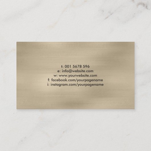 Yin Yang Lotus flower - parels en zwarte marmer Visitekaartje (Achterkant)