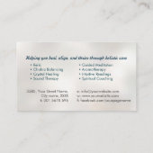 Yin Yang Lotus Flower Visitekaartje (Achterkant)