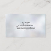 Yin Yang Lotus flower - zwart en goud Visitekaartje (Achterkant)