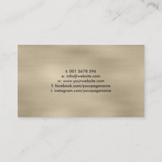 Yin Yang Lotus flower - Zwarte en witte marmer Visitekaartje (Achterkant)