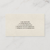 Yin Yang Lotus flower - zwarte omtrek Visitekaartje (Achterkant)