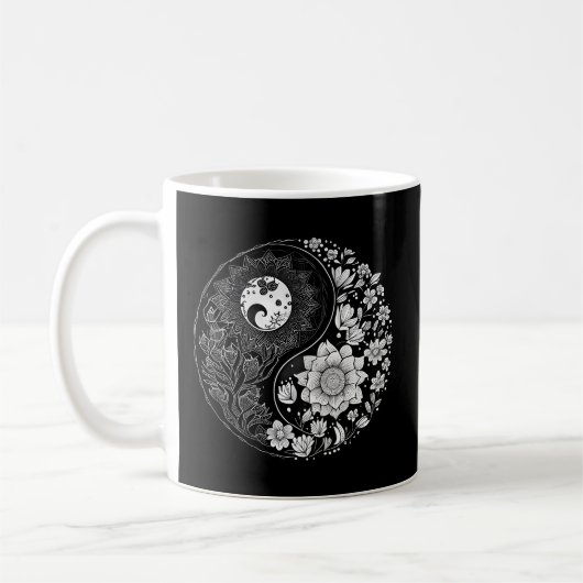 Yin Yang Lotusdala voor Koffiemok (Links)