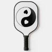 Yin Yang Love and Hearts Pickleball Paddle (Voorkant)