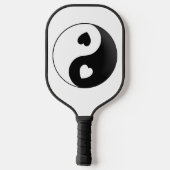 Yin Yang Love and Hearts Pickleball Paddle (Achterkant)