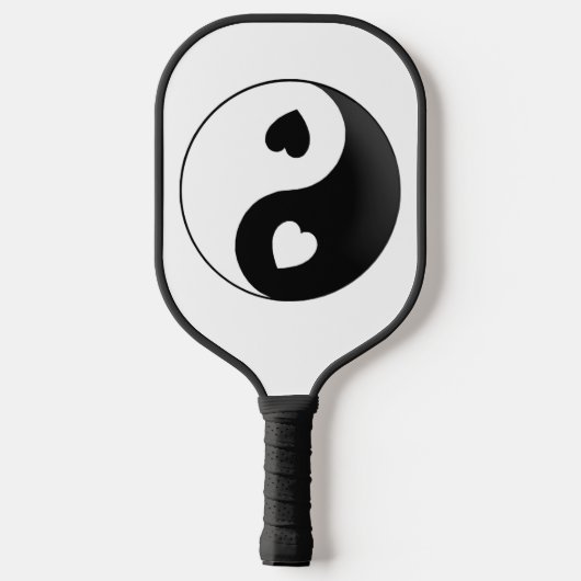 Yin Yang Love and Hearts Pickleball Paddle (Achterkant)